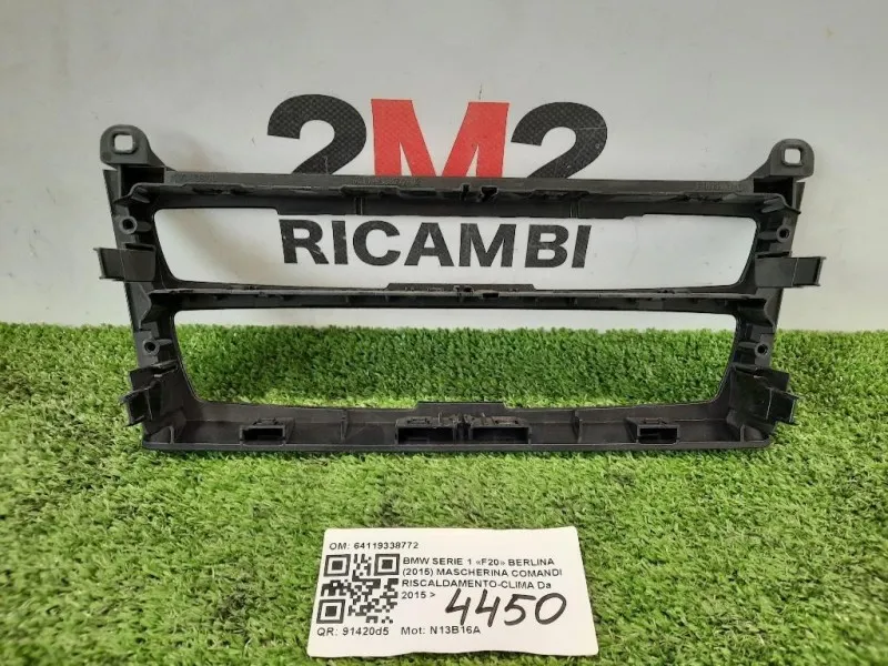 Mascherina Comandi Riscaldamento-clima 64119338772 Bmw Serie 1 F20 Berlina 2015