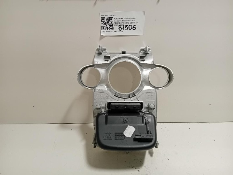 Mascherina Comandi Riscaldamento-clima 8A61-18D422 Ford Fiesta VI 2008