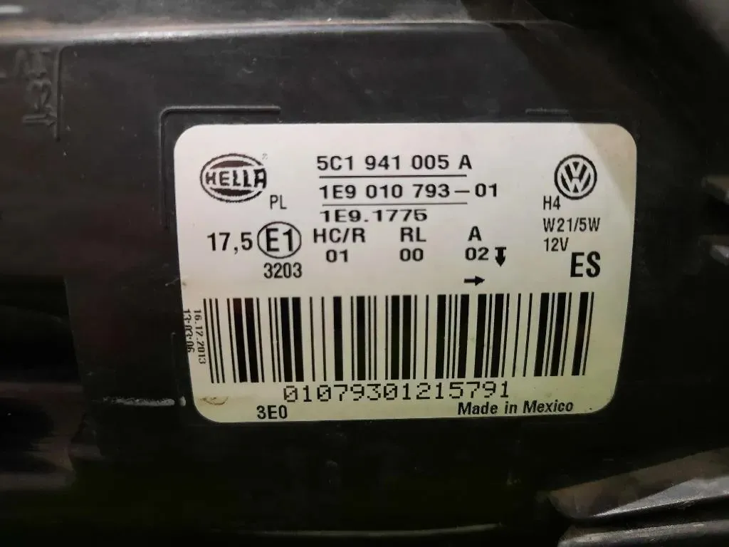 Proiettore ANT SX 5C1941005A Volkswagen NEW Beetle II Cabrio 2011