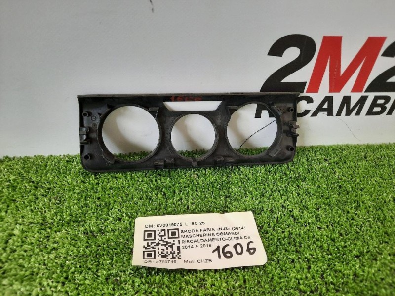 Mascherina Comandi Riscaldamento-clima 6V0819075 Skoda Fabia NJ3 2014