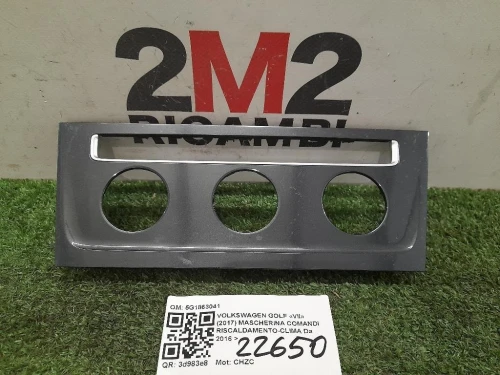 Mascherina Comandi Riscaldamento-clima 5G1863041 Volkswagen GOLF VII 2017