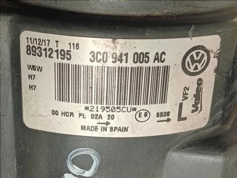 Proiettore ANT SX 3C0941005AC ATTACCHI ROTTI Volkswagen Passat V 2005