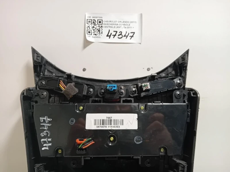 Mascherina Console Centrale ANT 96897085 Chevrolet Orlando 2011