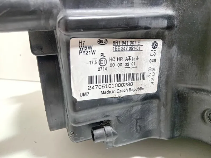 Proiettore ANT SX 6R1 941 007 E DIFFETTI Volkswagen POLO V 2006