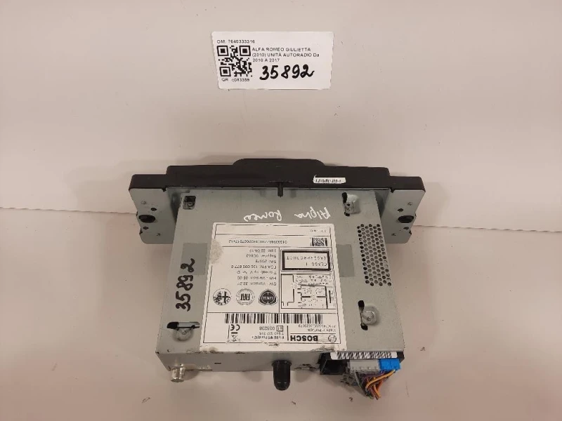 Unità Autoradio 7640333316 Alfa Romeo Giulietta 2010