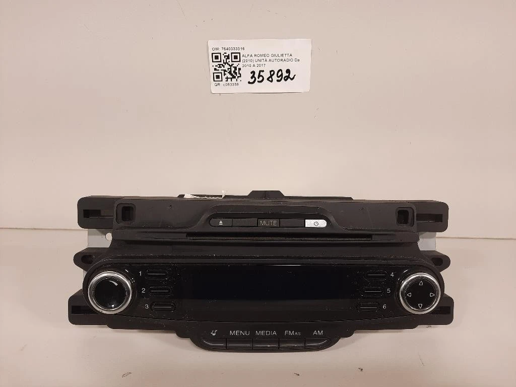 Unità Autoradio 7640333316 Alfa Romeo Giulietta 2010