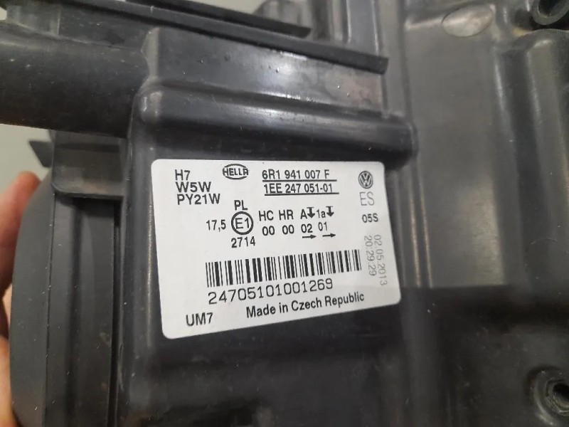 Proiettore ANT SX 6R1941007F Volkswagen POLO VI 2009