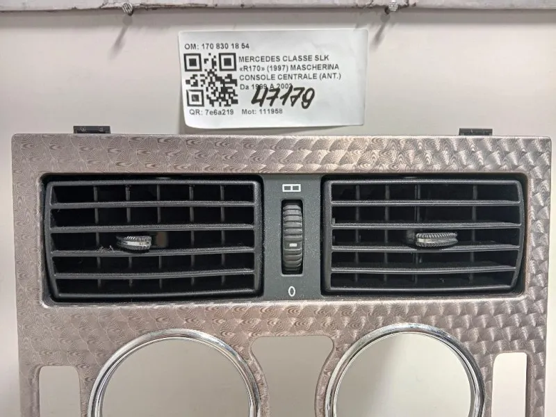 Mascherina Console Centrale ANT 170 830 18 54 Mercedes Classe SLK R170 1997