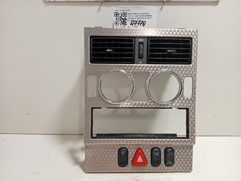 Mascherina Console Centrale ANT 170 830 18 54 Mercedes Classe SLK R170 1997