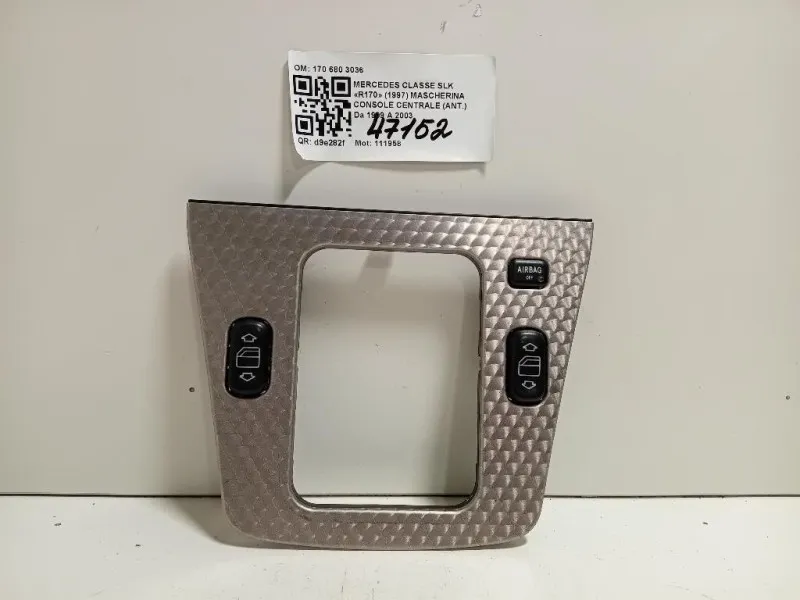 Mascherina Console Centrale ANT 170 680 3036 Mercedes Classe SLK R170 1997