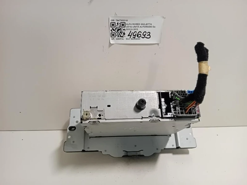 Unità Autoradio 7647302316 Alfa Romeo Giulietta 2010