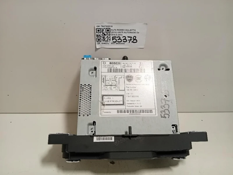 Unità Autoradio 7647302316 Alfa Romeo Giulietta 2010