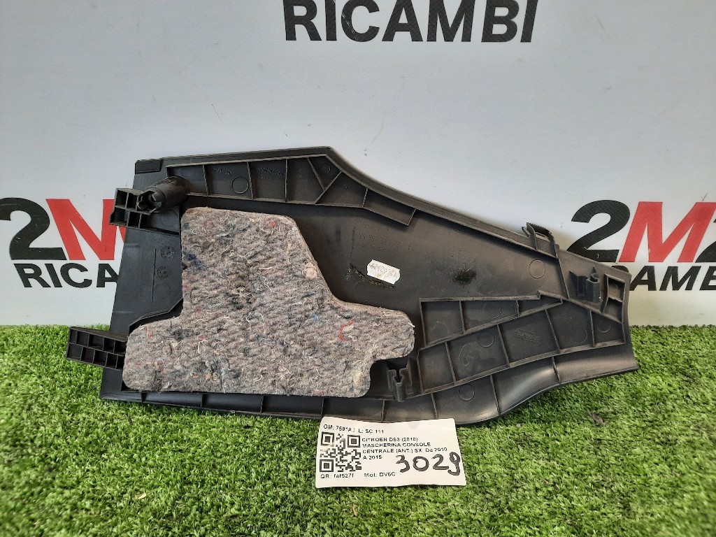 Mascherina Console Centrale ANT SX 7591AJ Citroen DS3 2010