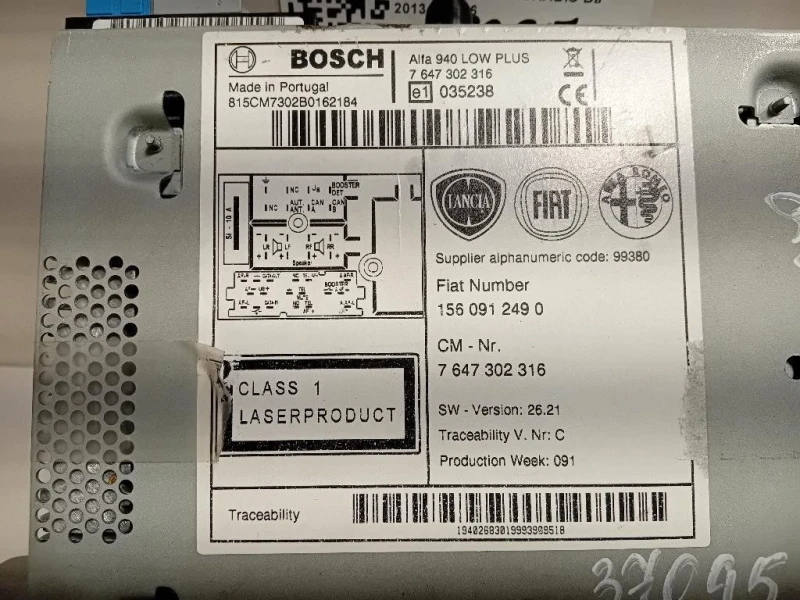 Unità Autoradio 1560912490 Alfa Romeo Giulietta 2013