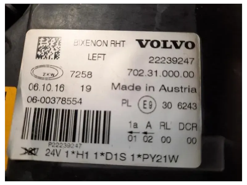 Proiettore ANT SX 22239247 Volvo V40 II 2012