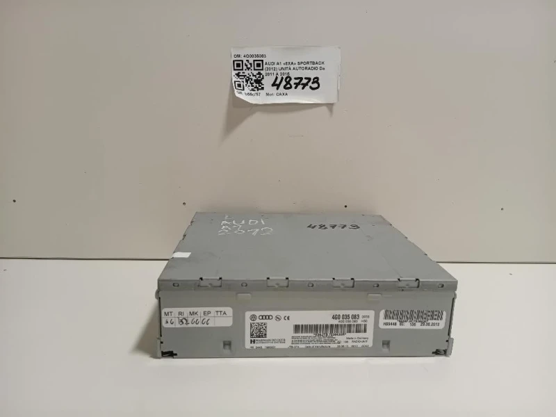 Unità Autoradio 4G0035083 Audi A1 8XA Sportback 2012