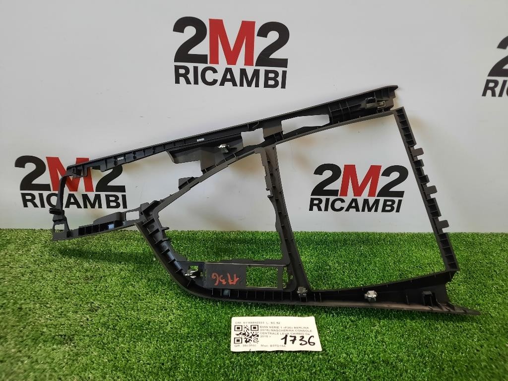 Mascherina Console Centrale LEVA Cambio 51166842323 Bmw Serie 1 F20 Berlina 2015