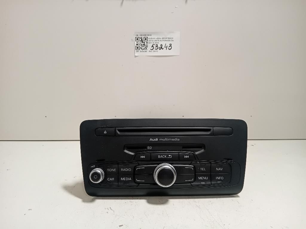 Unità Autoradio 8X0035183 E 8X0035183E NAV GPS Audi A1 8XA Sportback 2012