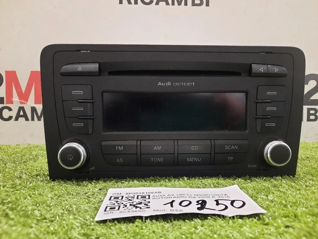 Unità Autoradio 8P0035186AB Audi A3 8P1 2008