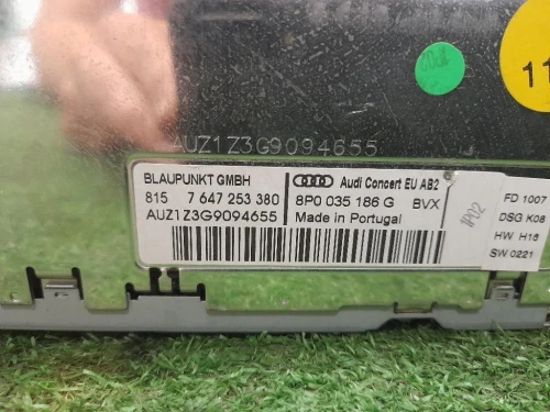 Unità Autoradio 8P0035186G Audi A3 8PA Sportback 2008