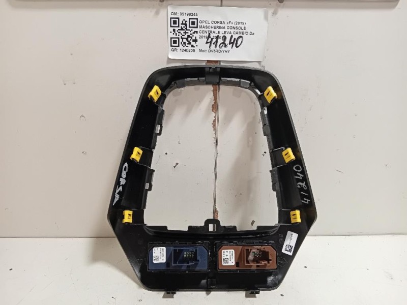 Mascherina Console Centrale LEVA Cambio 39198243 Opel Corsa F 2019