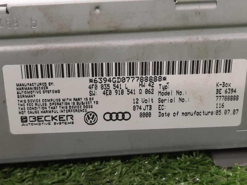 Unità Autoradio 4F0 035 541 L Audi A4 8K2 2008
