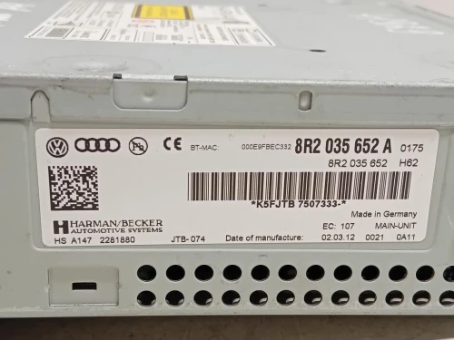 Unità Autoradio 8R2 035 652 A Audi A4 8K2 2012