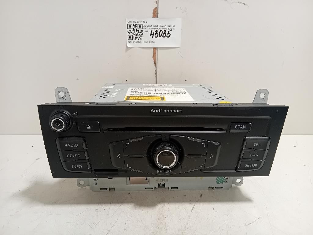 Unità Autoradio 8T2035186B Audi A4 8W5 Avant 2015