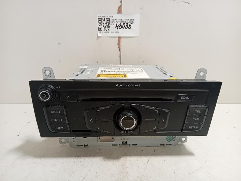 Unità Autoradio 8T2035186B Audi A4 8W5 Avant 2015