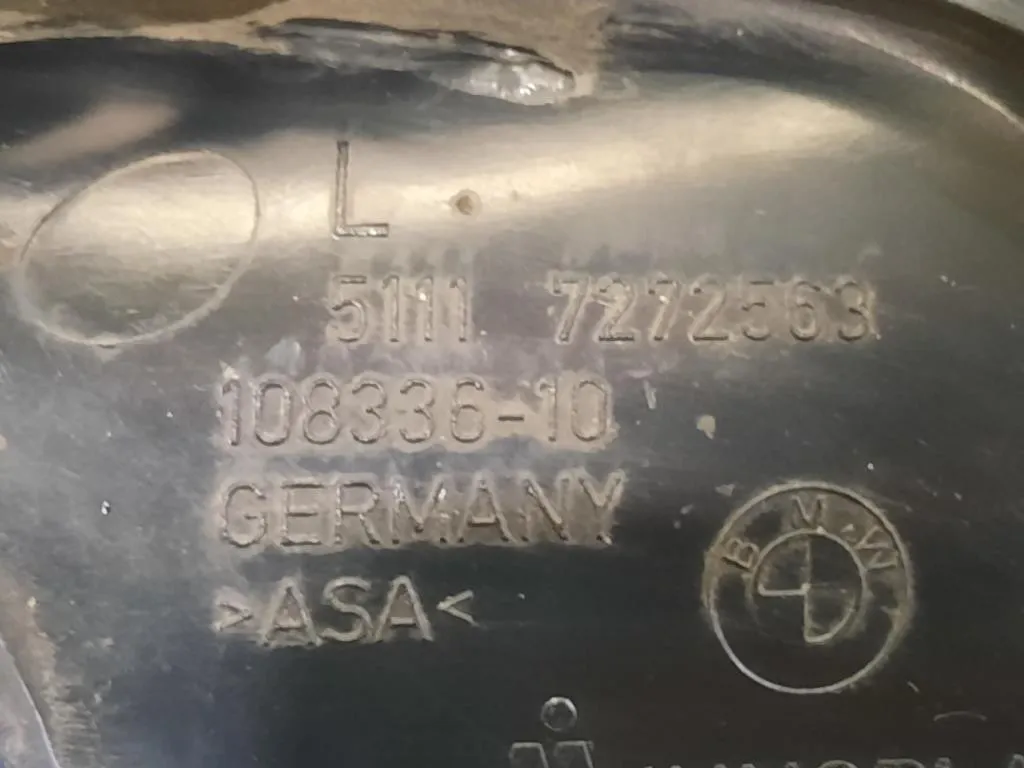 Mascherina FARO Fendinebbia ANT SX 51117272563 Bmw Serie 1 F20 Berlina 2012