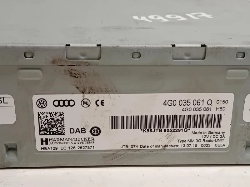 Unità Autoradio 4G0035061 Audi A5 8T3 2008