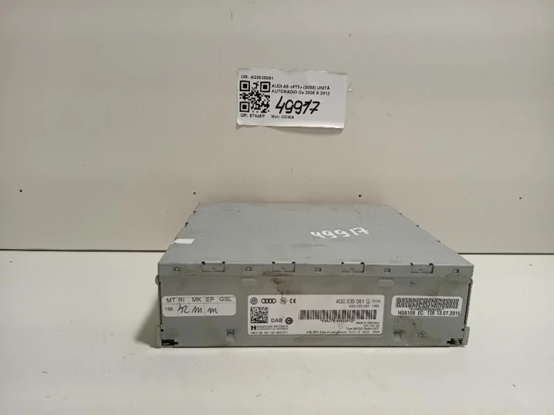 Unità Autoradio 4G0035061 Audi A5 8T3 2008