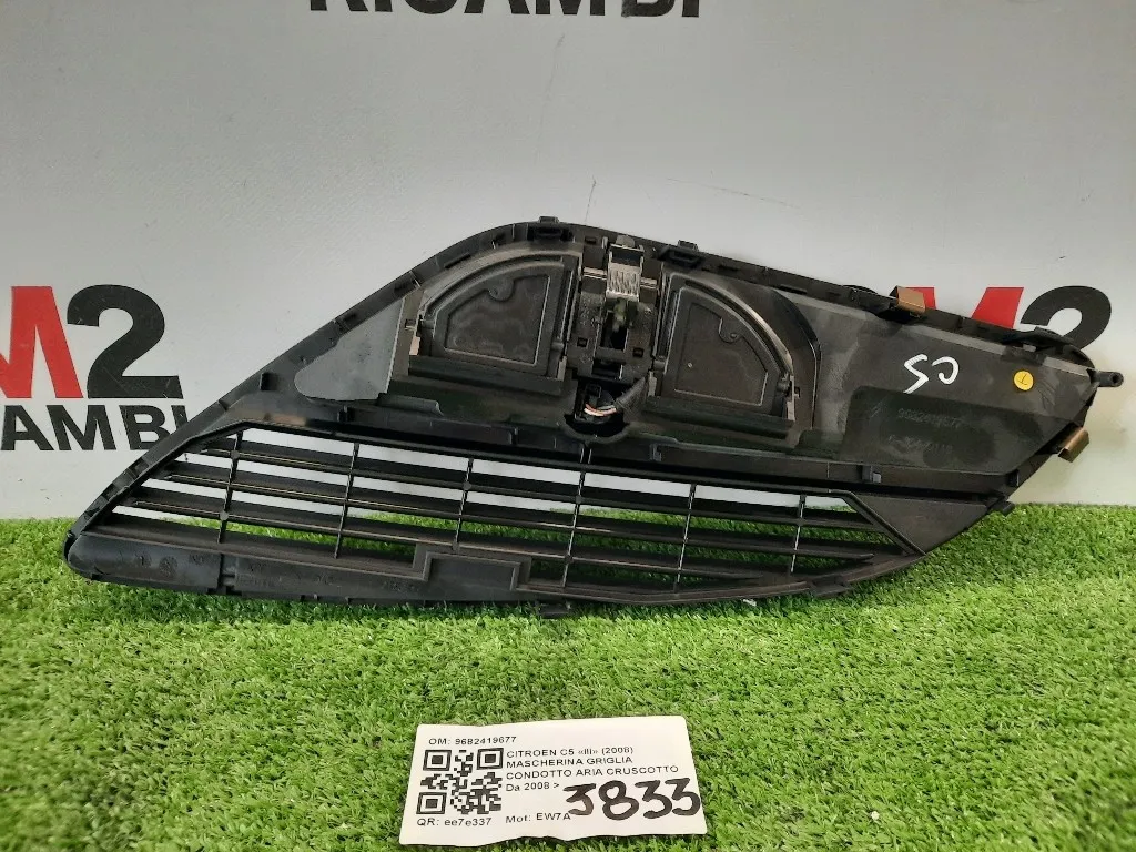 Mascherina Griglia Condotto ARIA Cruscotto 9682419677 BOCCHETTA ARIA Citroen C5 III 2008