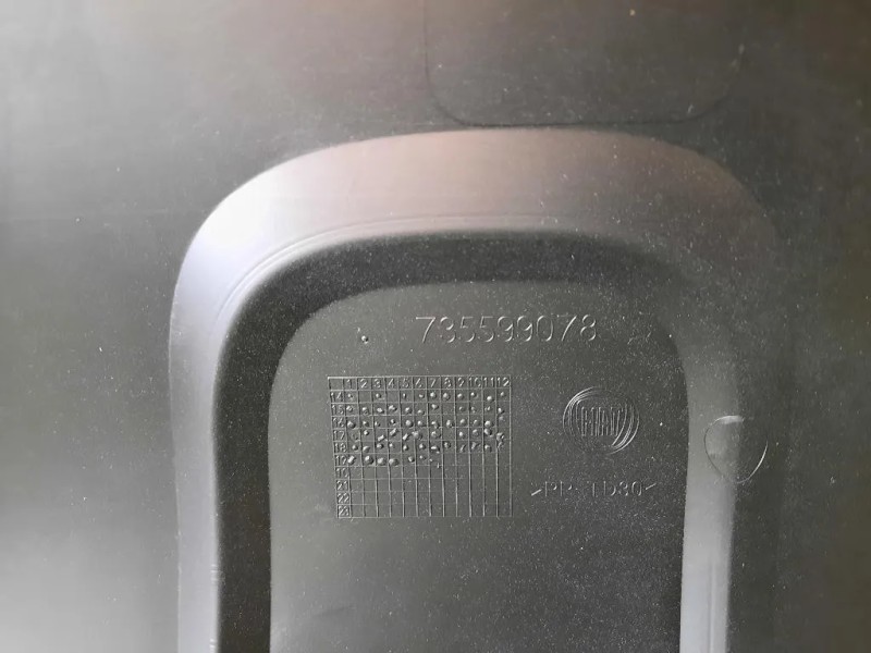 Protezione Antiurto INF POST 7355998078 Fiat Panda III 2012