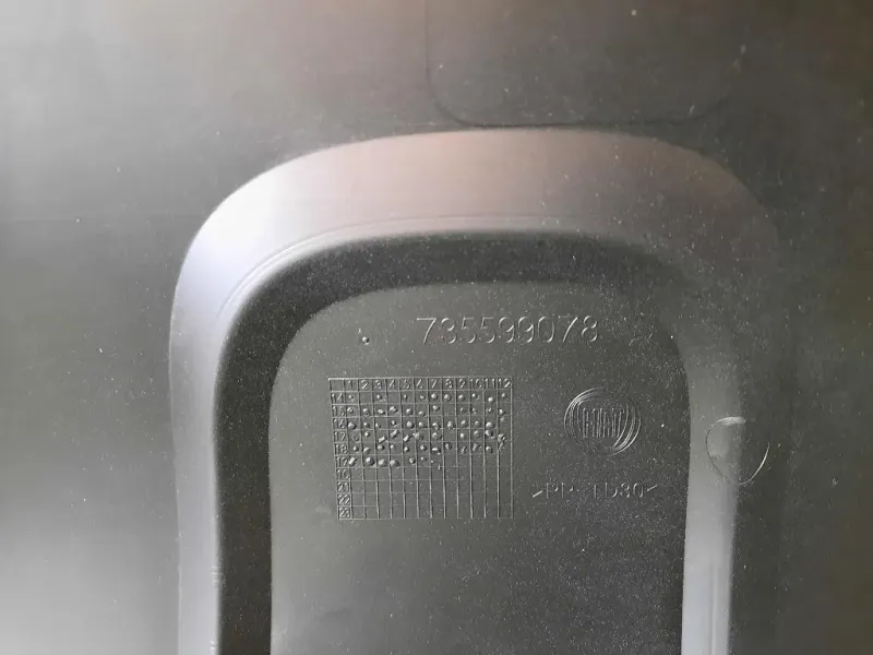 Protezione Antiurto INF POST 7355998078 Fiat Panda III 2012