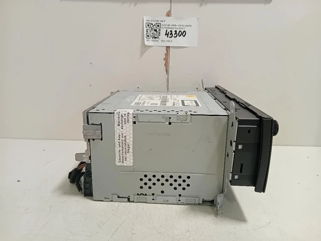 Unità Autoradio 8T2 035 186 P Audi Q5 8RB 2012