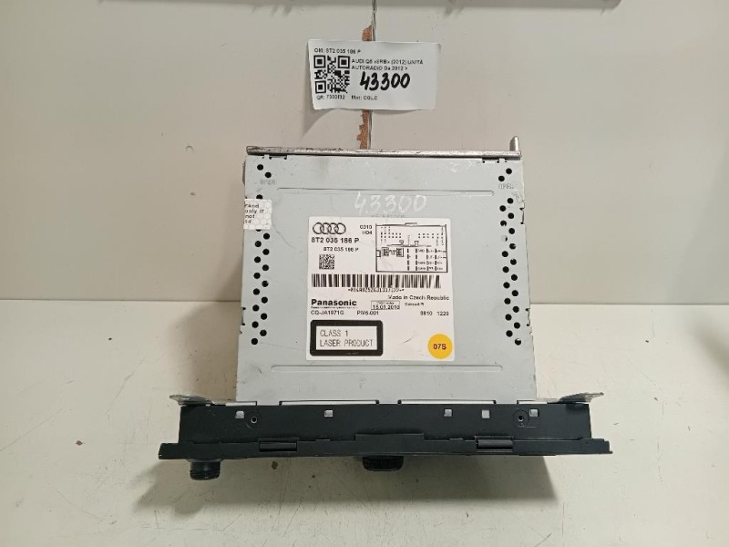 Unità Autoradio 8T2 035 186 P Audi Q5 8RB 2012