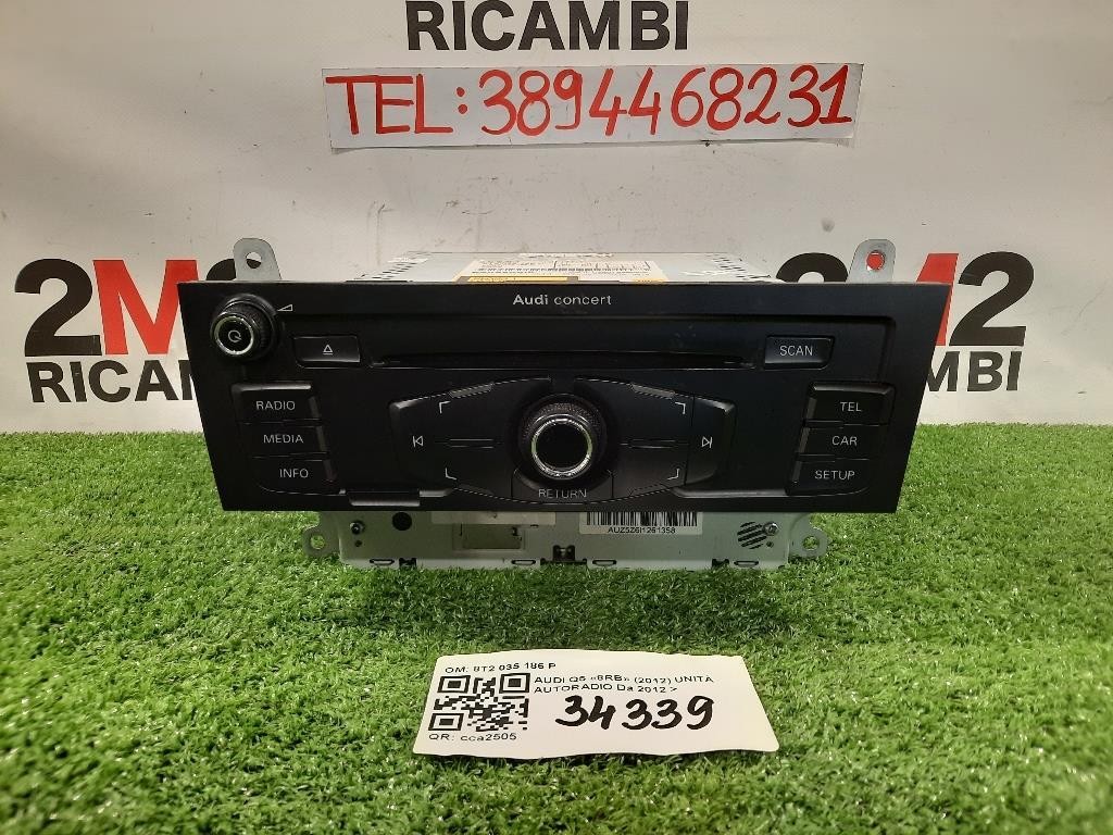 Unità Autoradio 8T2 035 186 P Audi Q5 8RB 2012