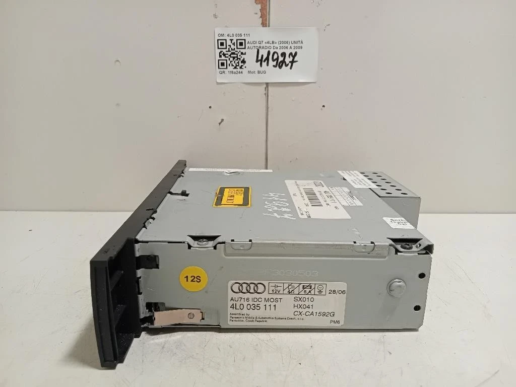 Unità Autoradio 4L0 035 111 Audi Q7 4LB 2006