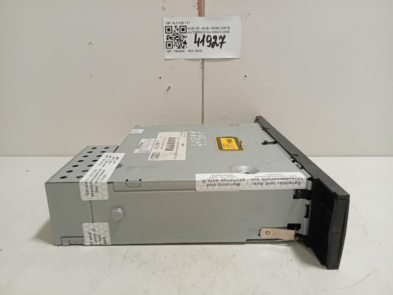 Unità Autoradio 4L0 035 111 Audi Q7 4LB 2006