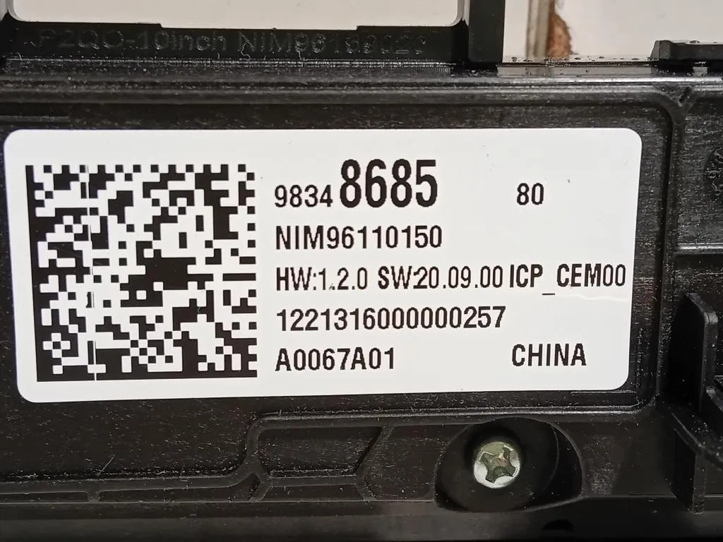 Mascherina Pulsantiera Multifunzione Centrale 98348685 Opel Mokka B 2020