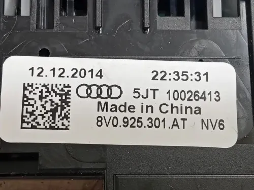 Pulsanti Comando Multifunzione 8V0 925 301 Audi A3 8VA Sportback 2012