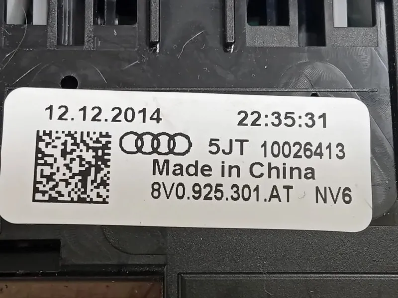 Pulsanti Comando Multifunzione 8V0 925 301 Audi A3 8VA Sportback 2012