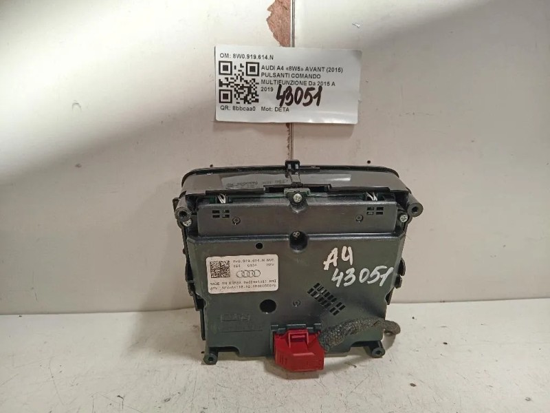 Pulsanti Comando Multifunzione 8W0919614N Audi A4 8W5 Avant 2015