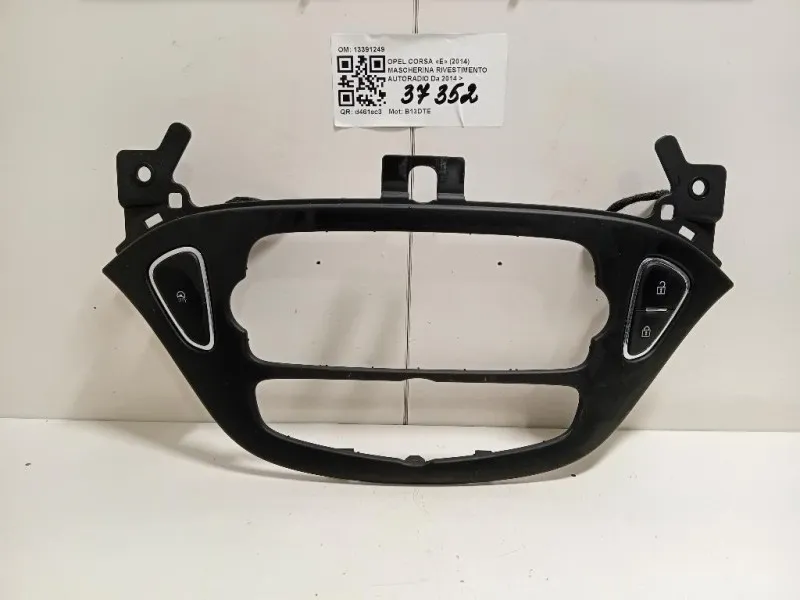 Mascherina Rivestimento Autoradio 13391249 Opel Corsa E 2014
