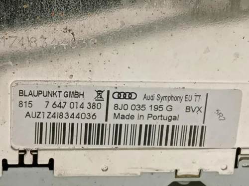 Unità Autoradio 8J0 035 195 Q Audi TT 8J3 2010