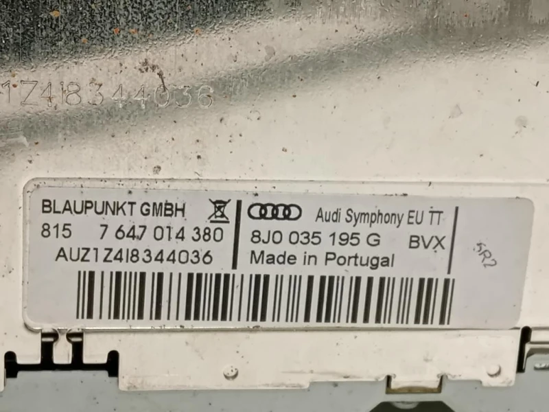 Unità Autoradio 8J0 035 195 Q Audi TT 8J3 2010
