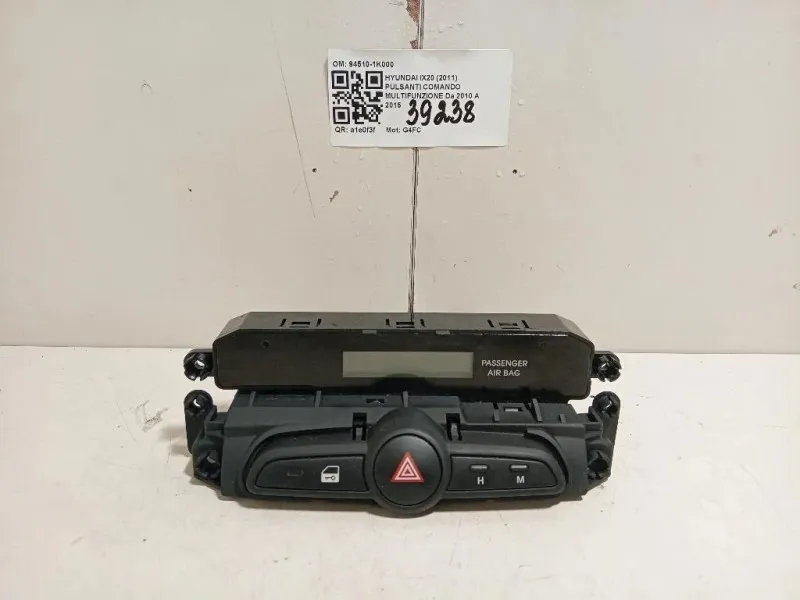 Pulsanti Comando Multifunzione 94510-1K000 Hyundai IX20 2011