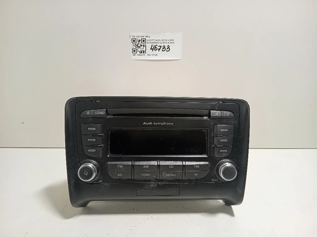 Unità Autoradio 8J0 035 195 Q Audi TT 8J3 2010