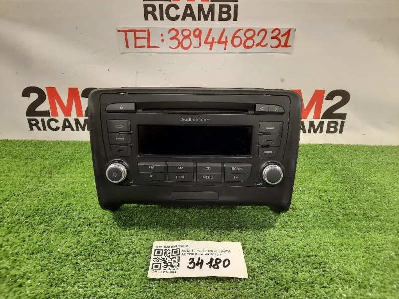 Unità Autoradio 8J0 035 166 M Audi TT 8J3 2010